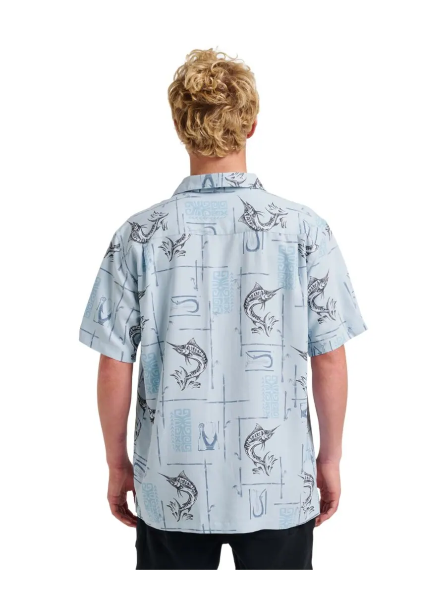 Мужская рубашка Quiksilver Comfort Fit Quiksilver Waterman — изображение 2 из 6, синий