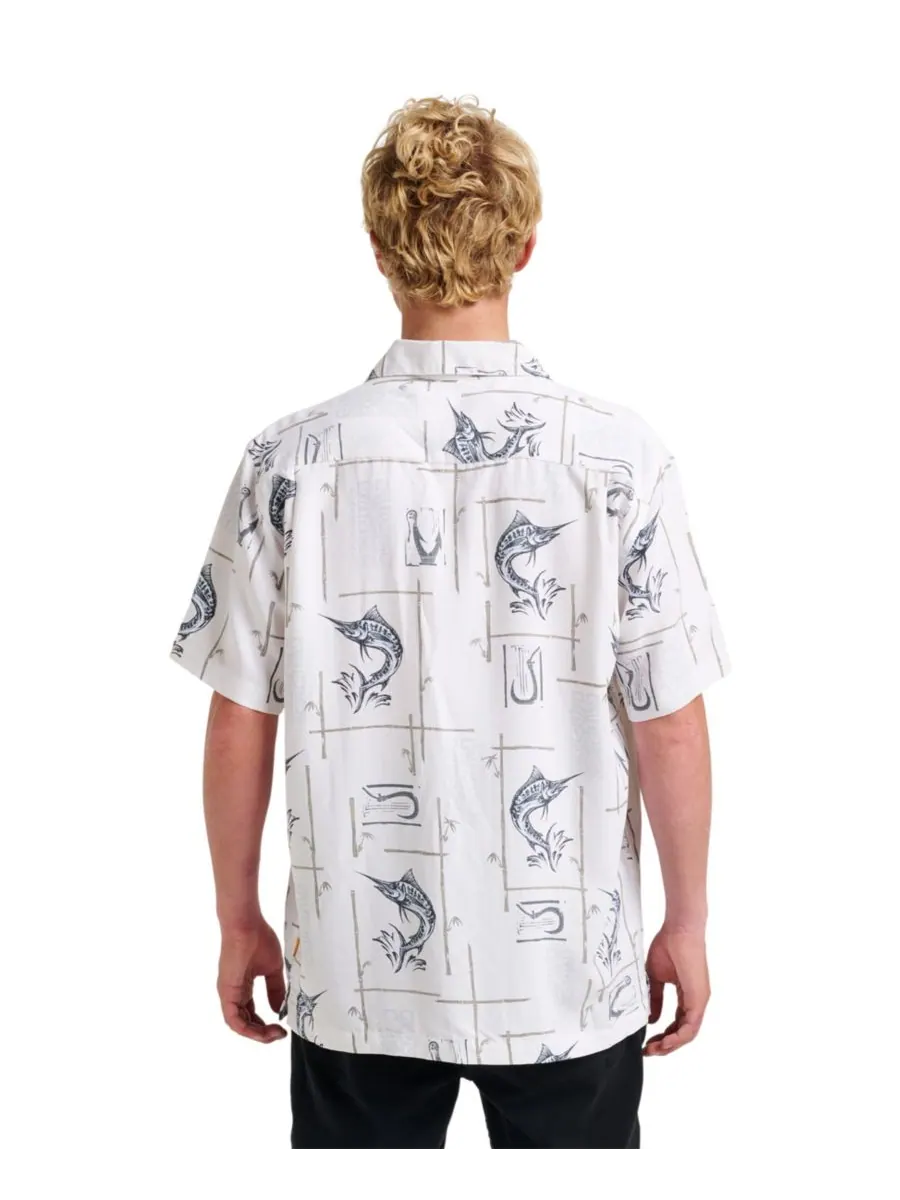 Мужская рубашка Quiksilver Comfort Fit Quiksilver Waterman — изображение 2 из 6, белый