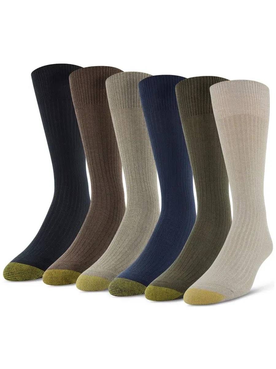 Мужские повседневные носки Stanton (6 пар) Gold Toe — изображение 1 из 1