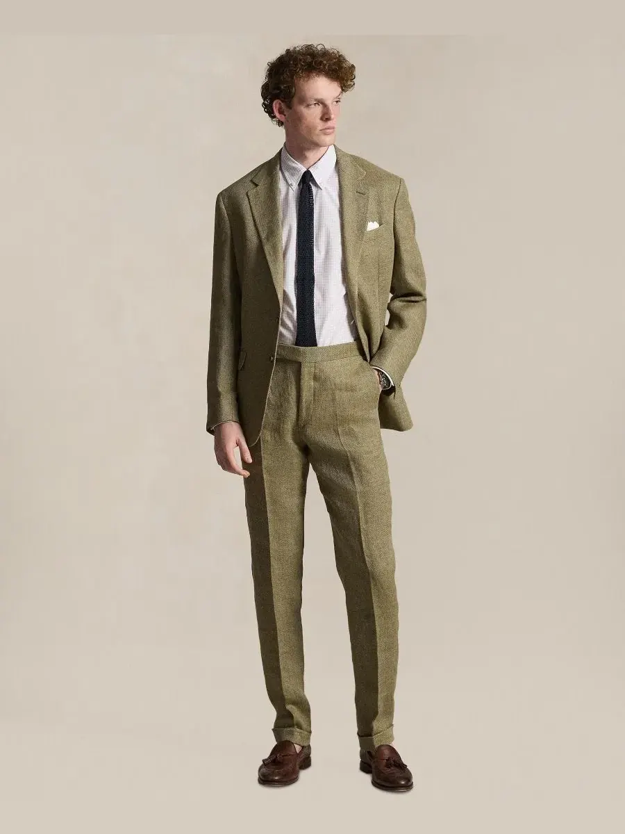 Классическая рубашка Polo Ralph Lauren — изображение 2 из 5, фиолетовый/белый