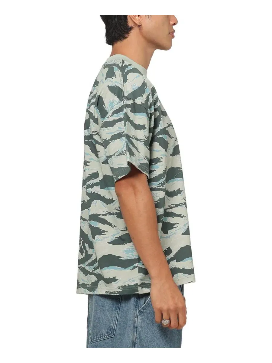 Футболка с принтом Tiger Camo CARRE — изображение 3 из 5, зеленый