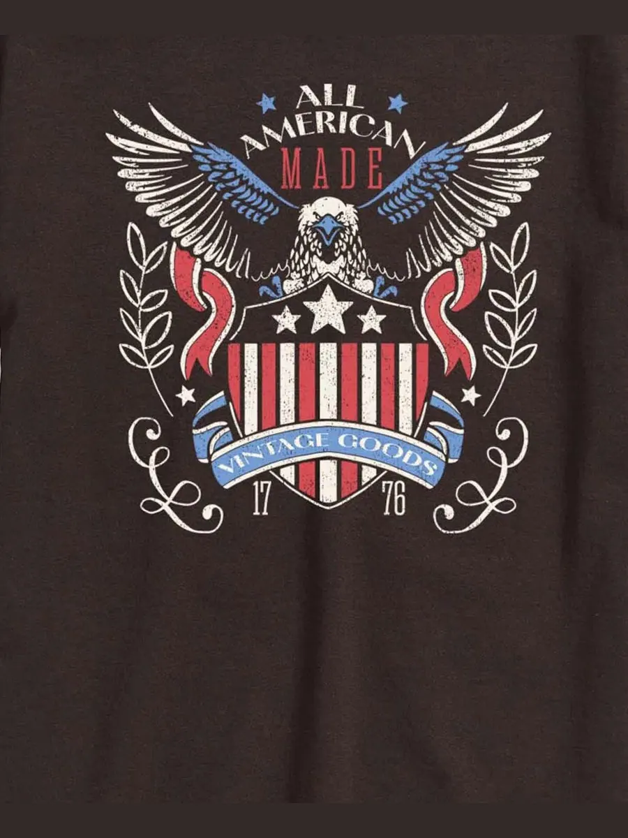 Мужские футболки с коротким рукавом и графическим принтом от All American Vintage Goods AIRWAVES — изображение 3 из 3