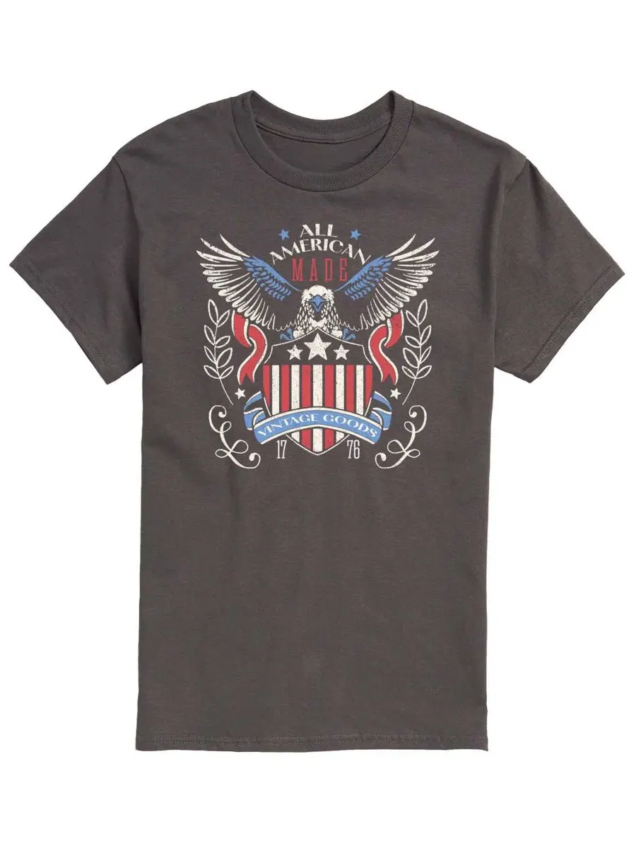 Мужские футболки с коротким рукавом и графическим принтом от All American Vintage Goods AIRWAVES — изображение 1 из 3
