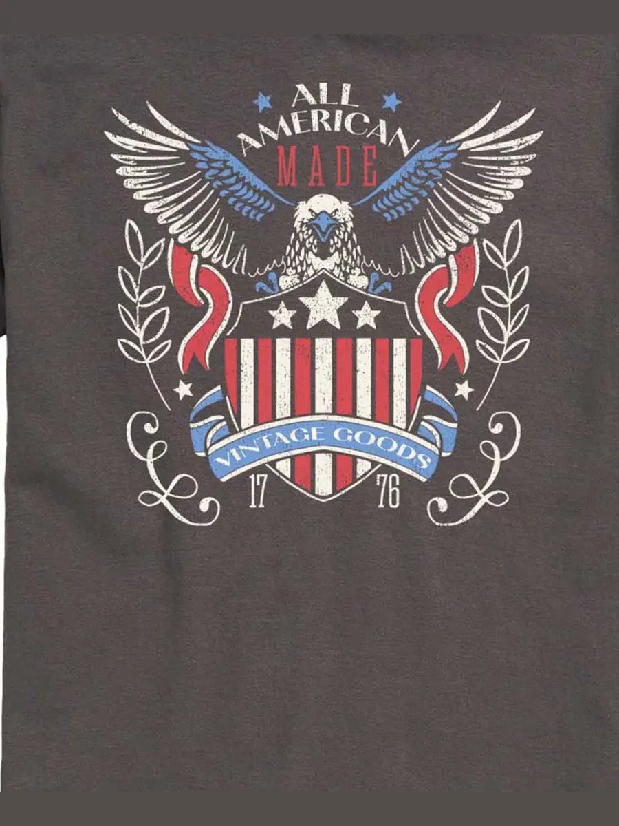 Мужские футболки с коротким рукавом и графическим принтом от All American Vintage Goods AIRWAVES — изображение 3 из 3