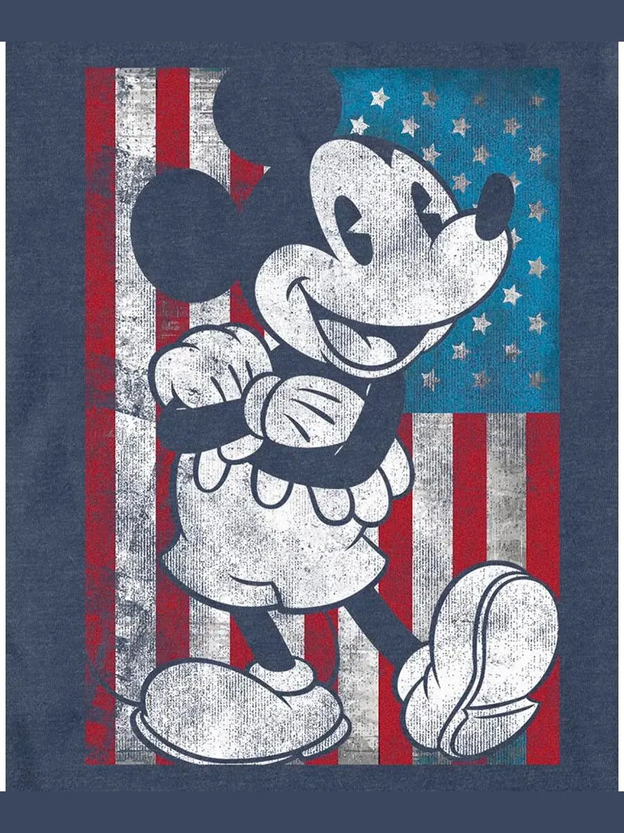 Футболка с принтом Mickey US Knockout Fifth Sun — изображение 3 из 3, темно-синий