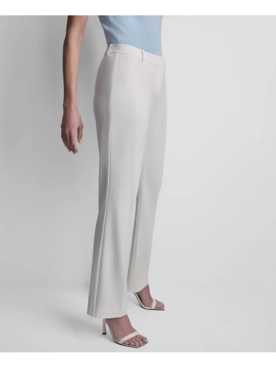 Женские брюки-клеш современного кроя DKNY — изображение 3 из 6, белый