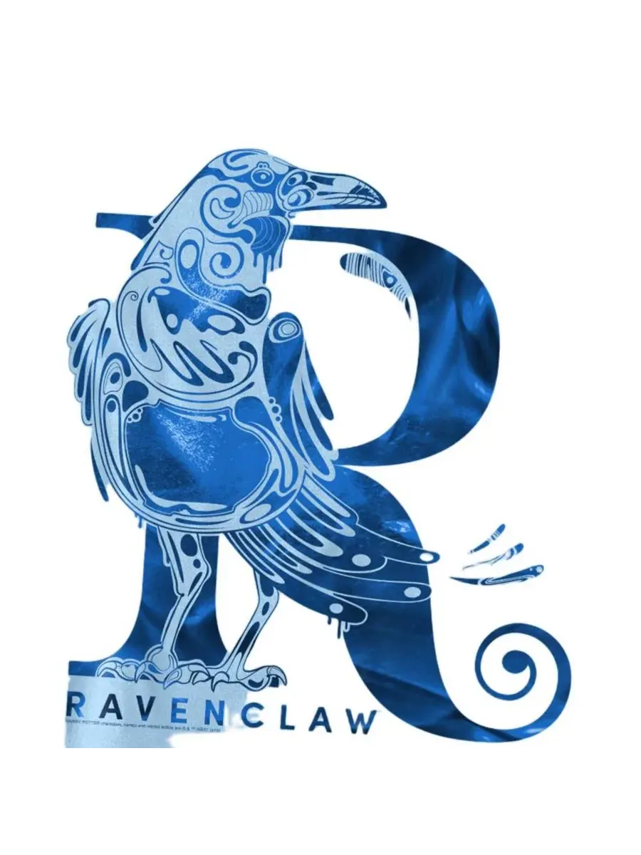 Футболка с длинным рукавом Ravenclaw R Harry Potter — изображение 3 из 3, светлый синий