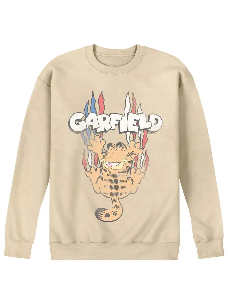 Мужская флисовая толстовка Garfield Americana в тон, с эффектом потертости Airwaves — изображение 1 из 3, бежевый
