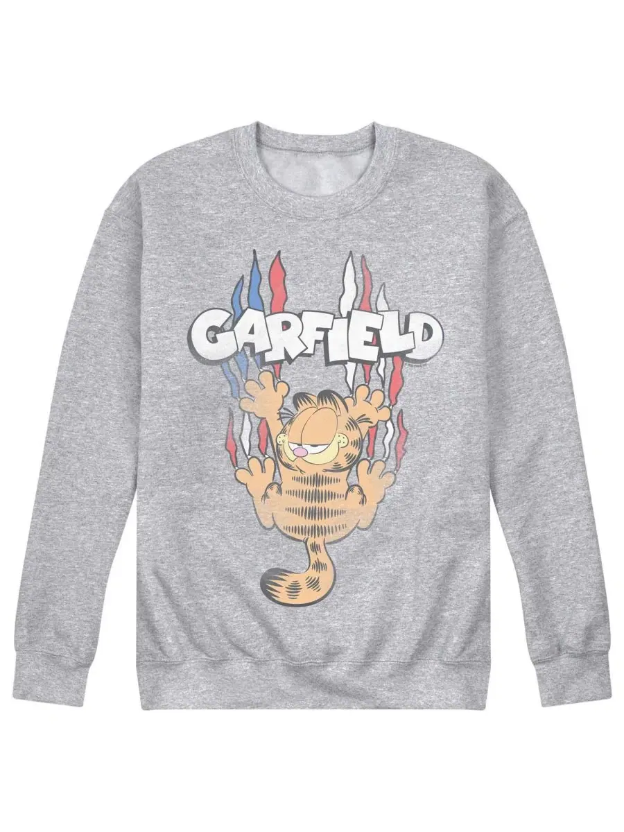 Мужская флисовая толстовка Garfield Americana в тон, с эффектом потертости Airwaves — изображение 1 из 3, приглушенный