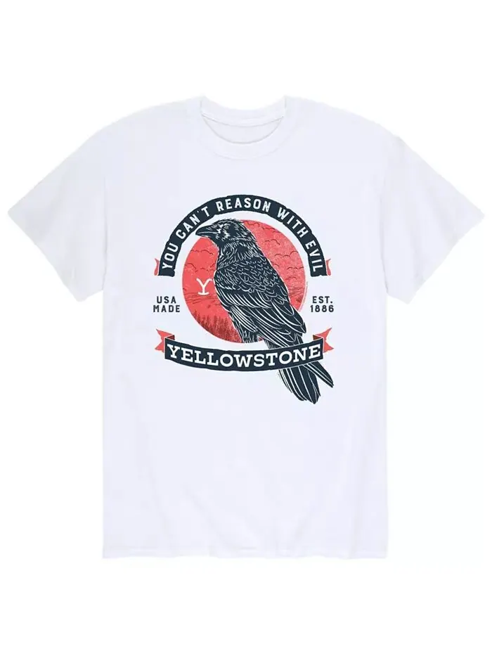 Мужская футболка Yellowstone Crow AIRWAVES — изображение 1 из 2, белый