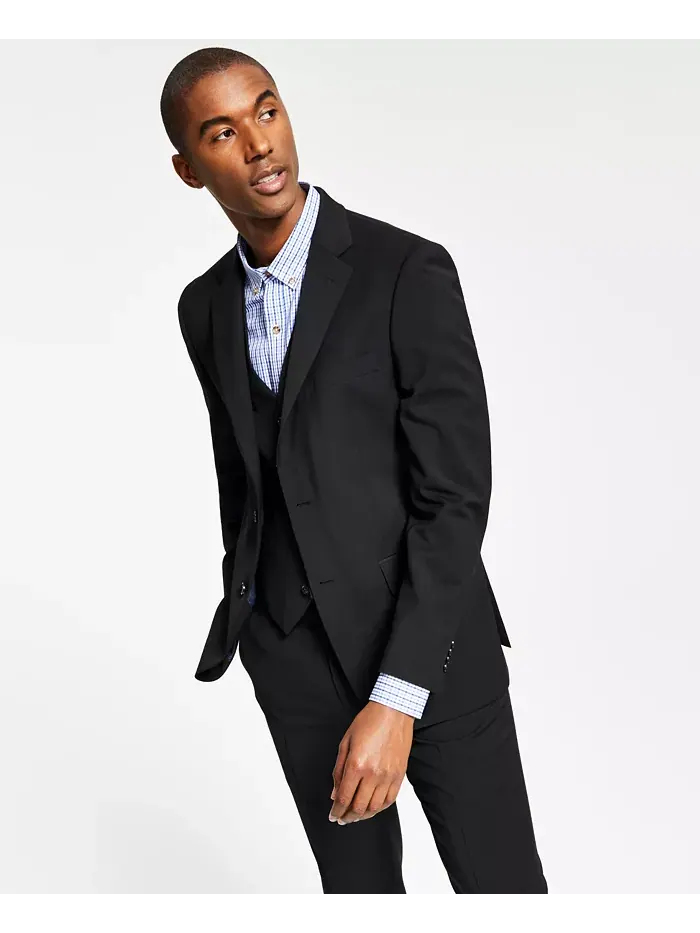Мужская куртка от костюма Modern-Fit из шерсти TH-Flex с эластичной вставкой Tommy Hilfiger