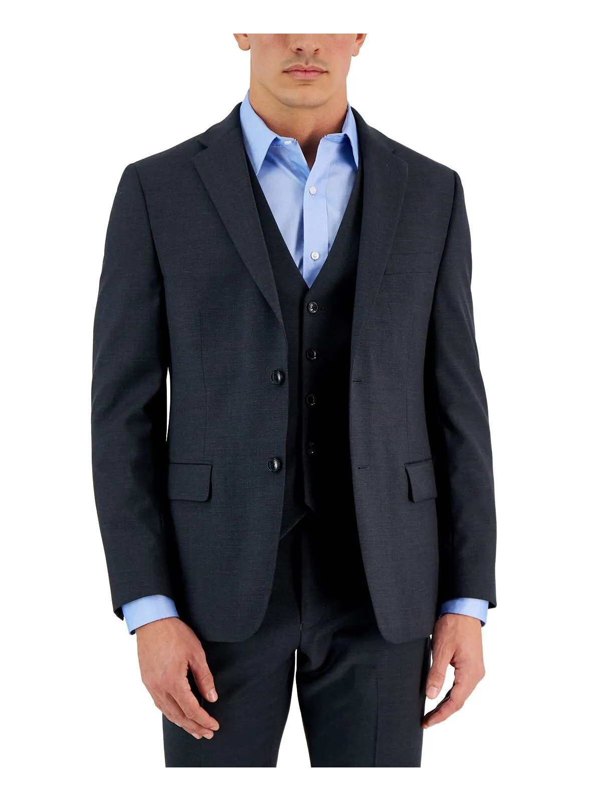 Мужской однотонный пиджак современного кроя TH Flex Stretch Tommy Hilfiger
