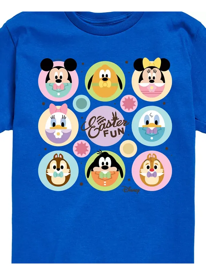 Футболка для мальчиков с принтом Микки Мауса на Пасху Disney — изображение 3 из 3, синий