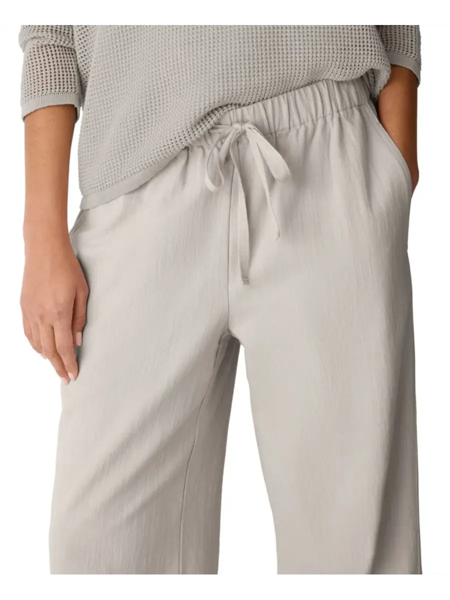 Брюки прямого кроя Petite Straight-Leg Pants Eileen Fisher — изображение 3 из 4, мел
