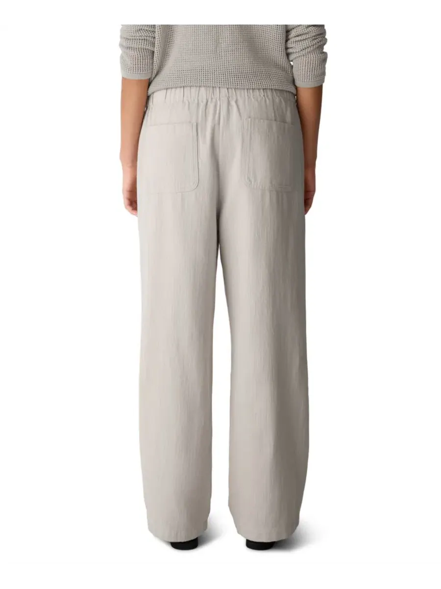 Брюки прямого кроя Petite Straight-Leg Pants Eileen Fisher — изображение 4 из 4, мел