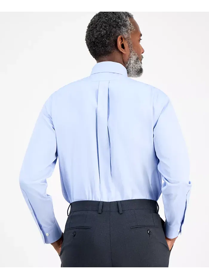 Мужская классическая рубашка с воротником-стойкой Non-Iron Spread, однотонная Brooks Brothers — изображение 2 из 4