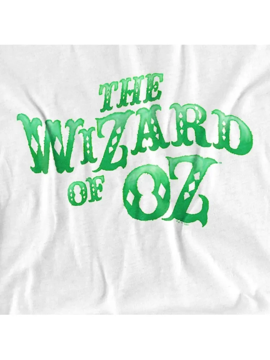 Футболка с принтом The Rough Logo Wizard Of Oz — изображение 2 из 3, белый