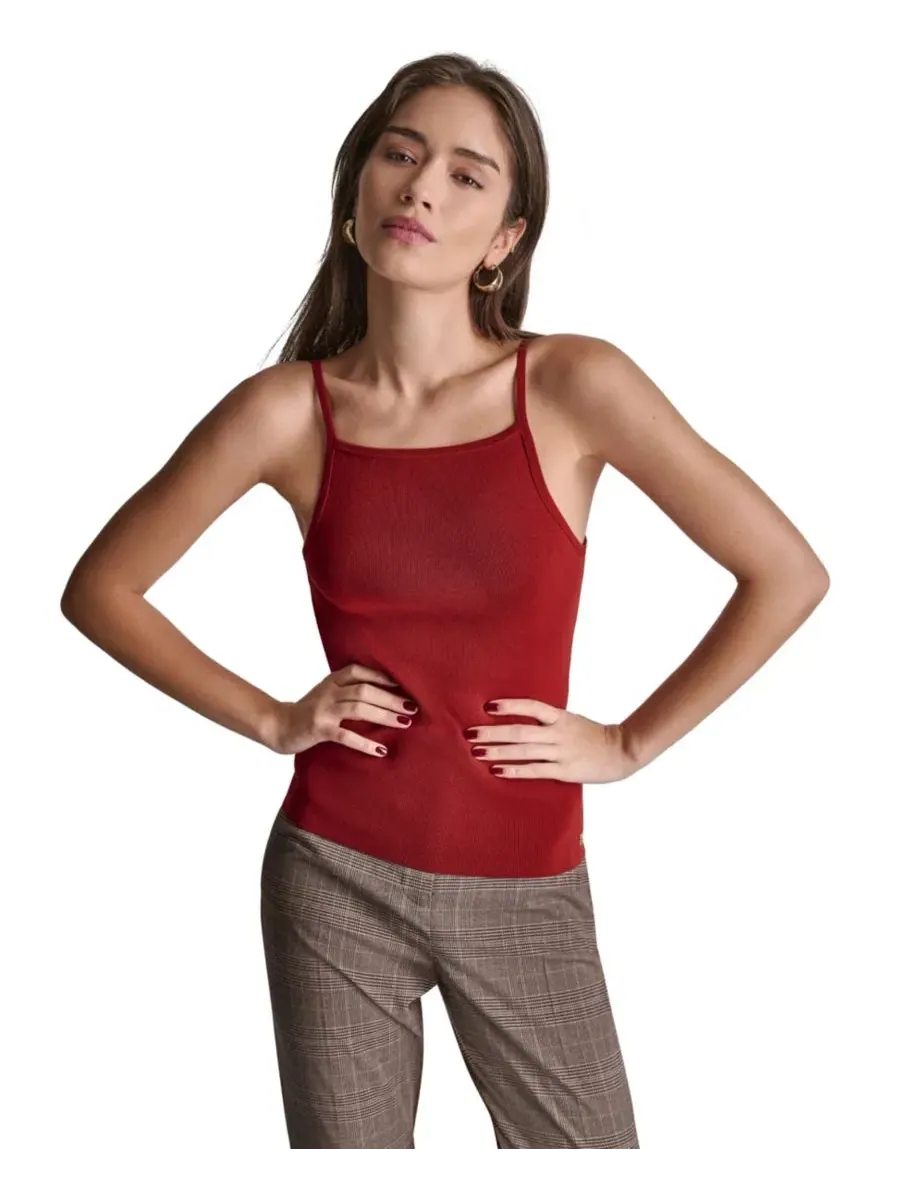 Топ без рукавов с квадратным вырезом BCBG, Mesa Rust — изображение 1 из 6