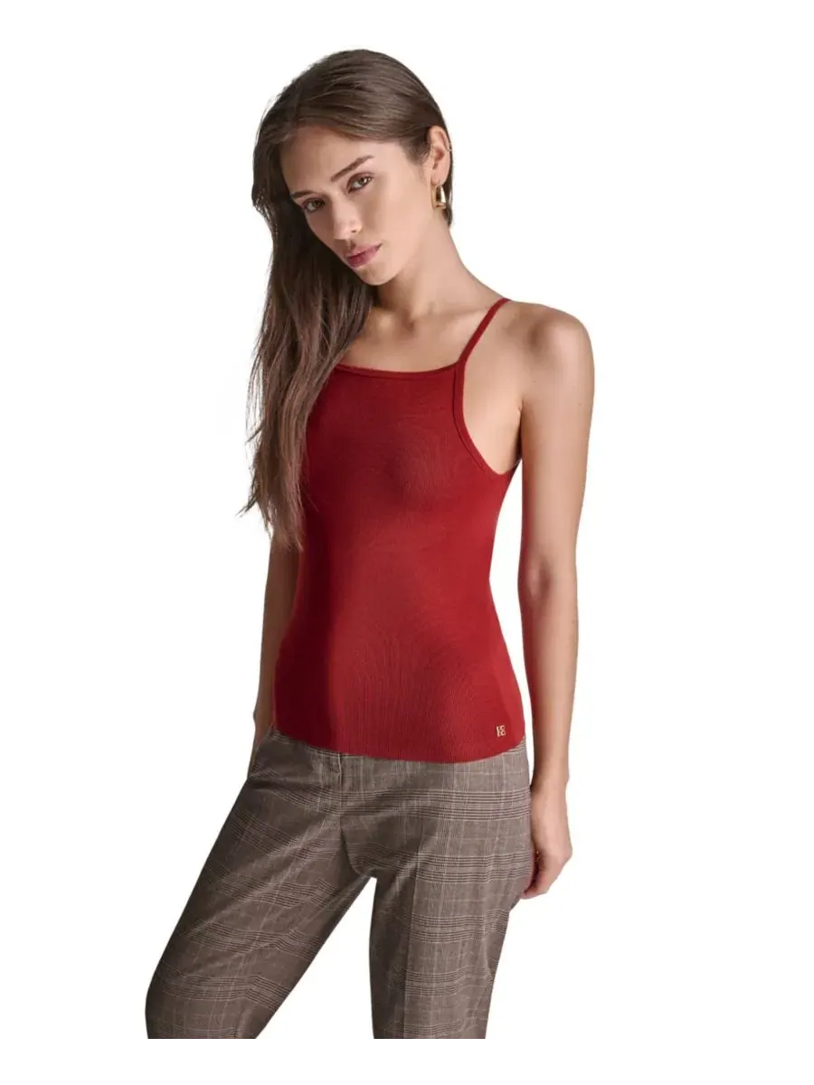 Топ без рукавов с квадратным вырезом BCBG, Mesa Rust — изображение 3 из 6