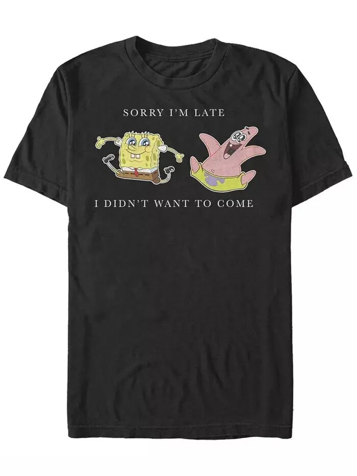 Мужская футболка Sorry Sponge с коротким рукавом и круглым вырезом Fifth Sun — изображение 1 из 1, черный