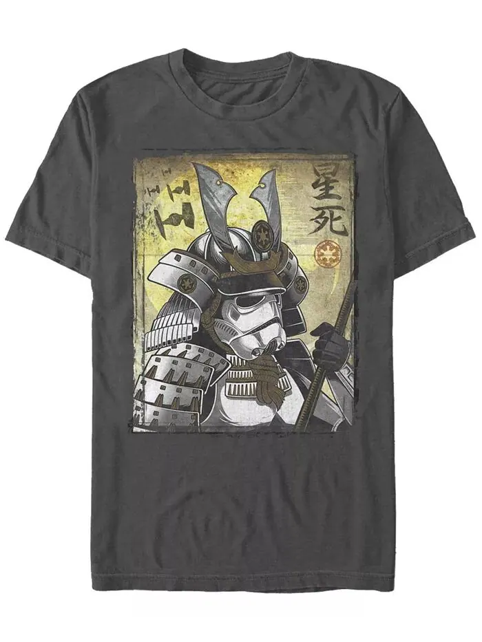 Мужская футболка Samurai Trooper с коротким рукавом и круглым вырезом Fifth Sun — изображение 1 из 1, темно-серый