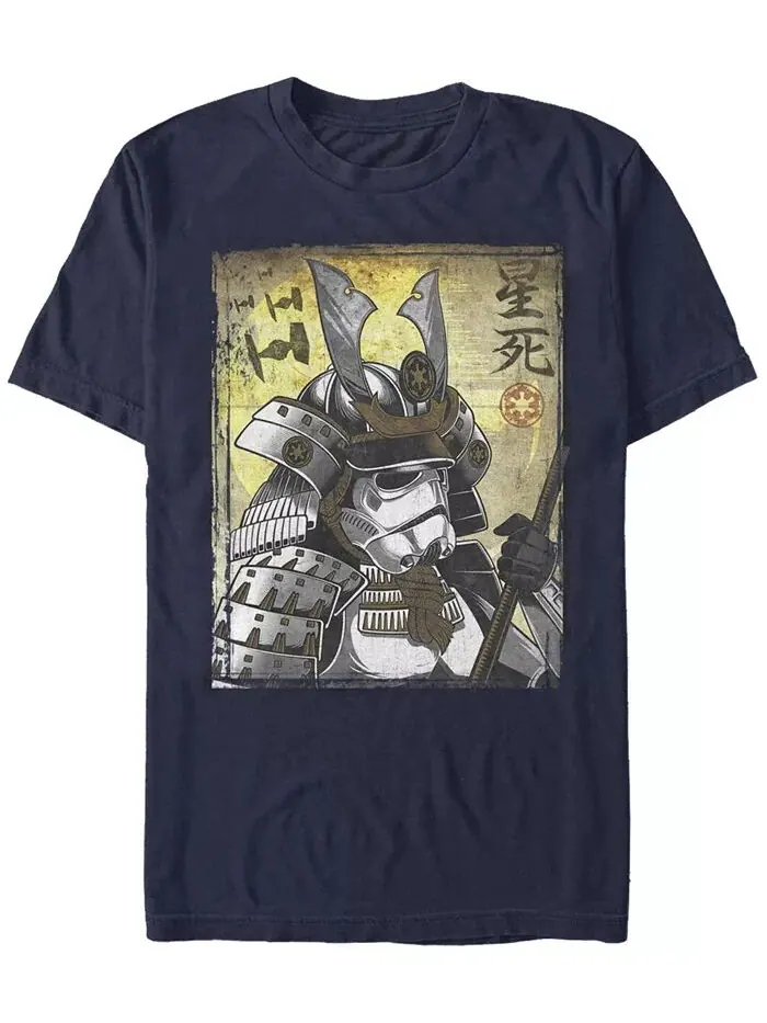 Мужская футболка Samurai Trooper с коротким рукавом и круглым вырезом Fifth Sun — изображение 1 из 1, темно-синий