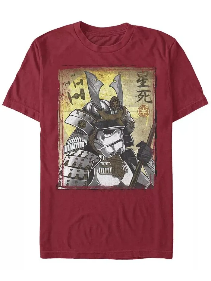 Мужская футболка Samurai Trooper с коротким рукавом и круглым вырезом Fifth Sun — изображение 1 из 1, красный