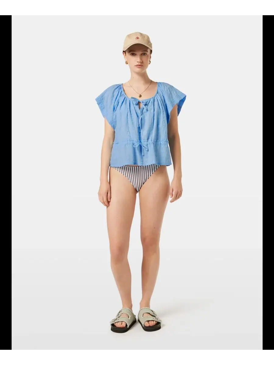 Женский топ Scotch and Soda Broderie SCOTCH & SODA — изображение 1 из 3, светлый синий