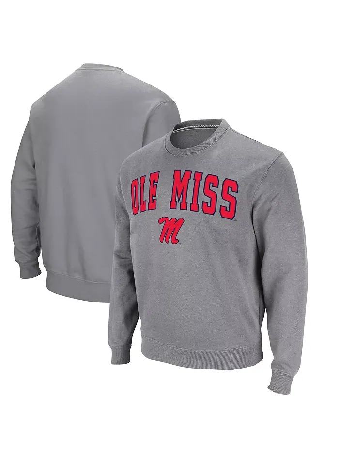 Мужская толстовка Ole Miss Rebels с арочным логотипом Colosseum — изображение 1 из 3, серый