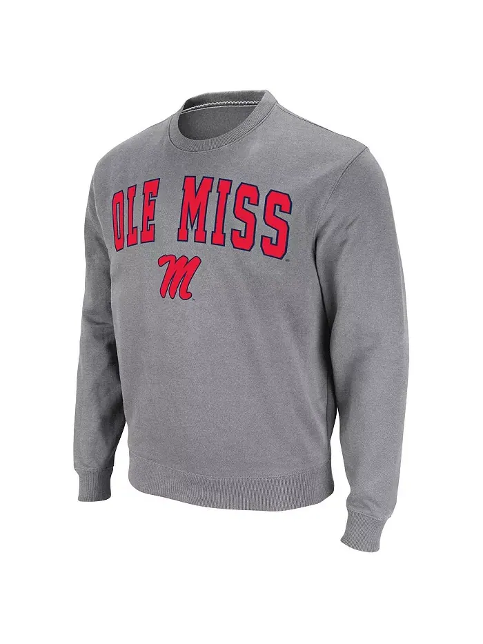 Мужская толстовка Ole Miss Rebels с арочным логотипом Colosseum — изображение 3 из 3, серый