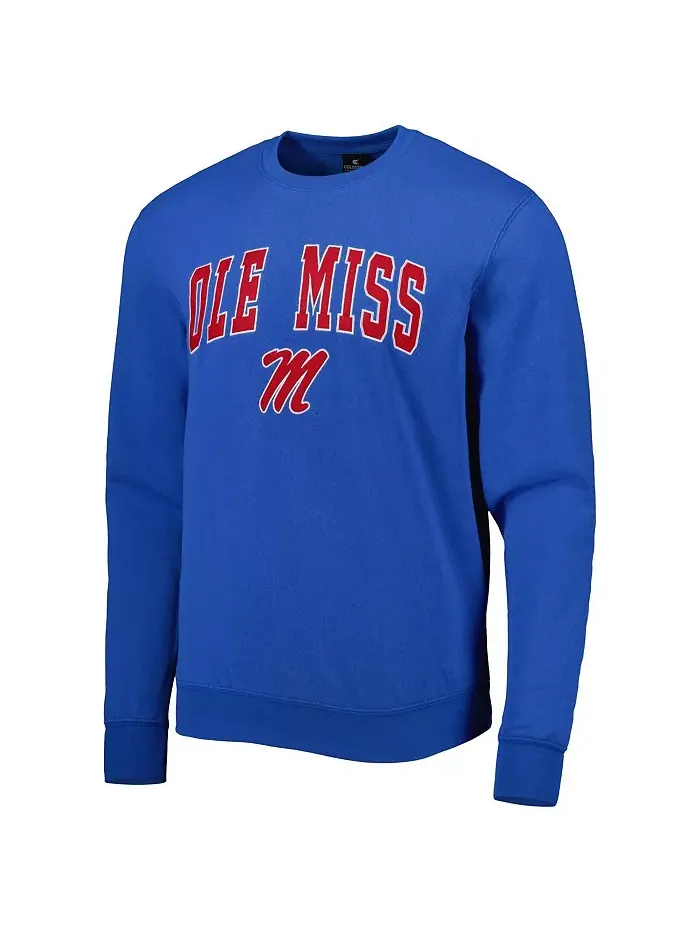 Мужская толстовка Ole Miss Rebels с арочным логотипом Colosseum — изображение 3 из 5, синий