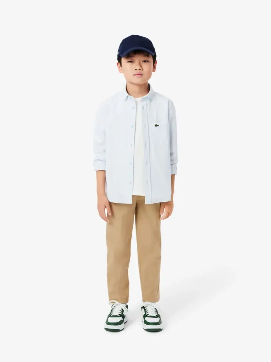 Брюки из эластичной саржи для мальчиков 8-18 лет Lacoste — изображение 2 из 7, хаки