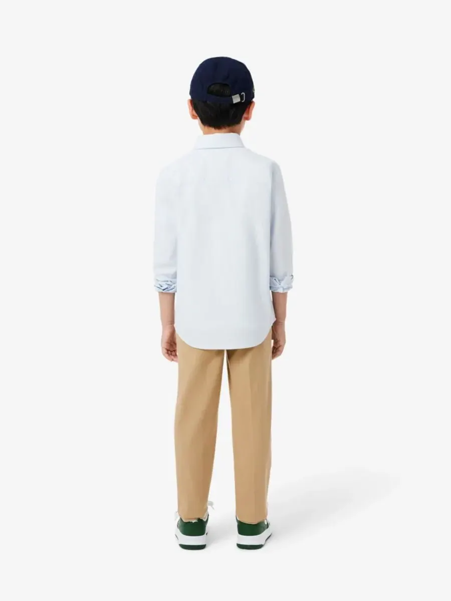 Брюки из эластичной саржи для мальчиков 8-18 лет Lacoste — изображение 3 из 7, хаки