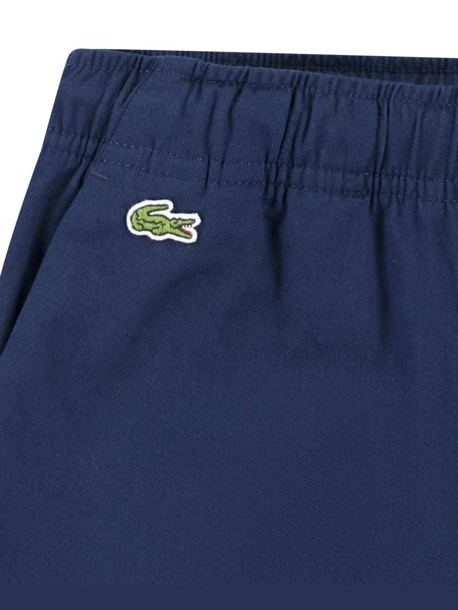 Брюки из эластичной саржи для мальчиков 8-18 лет Lacoste — изображение 7 из 8, темно-синий