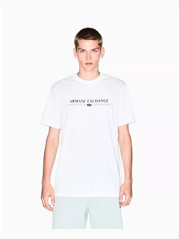 Мужская футболка с принтом на груди A|X Armani Exchange
