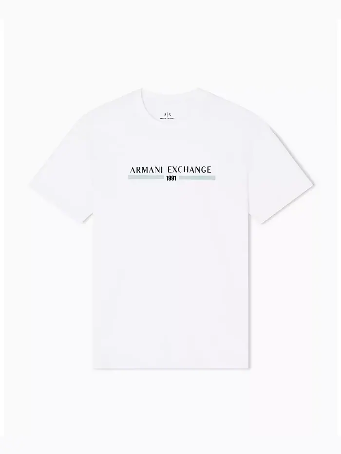 Мужская футболка с принтом на груди A|X Armani Exchange — изображение 5 из 5, бежевый/бежевый