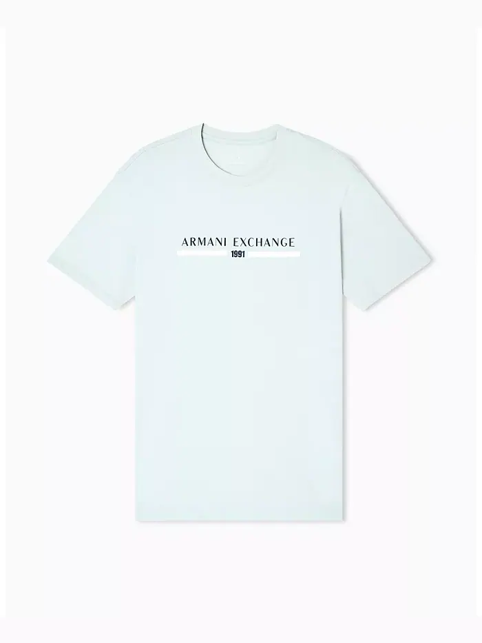 Мужская футболка с принтом на груди A|X Armani Exchange — изображение 5 из 5, синий