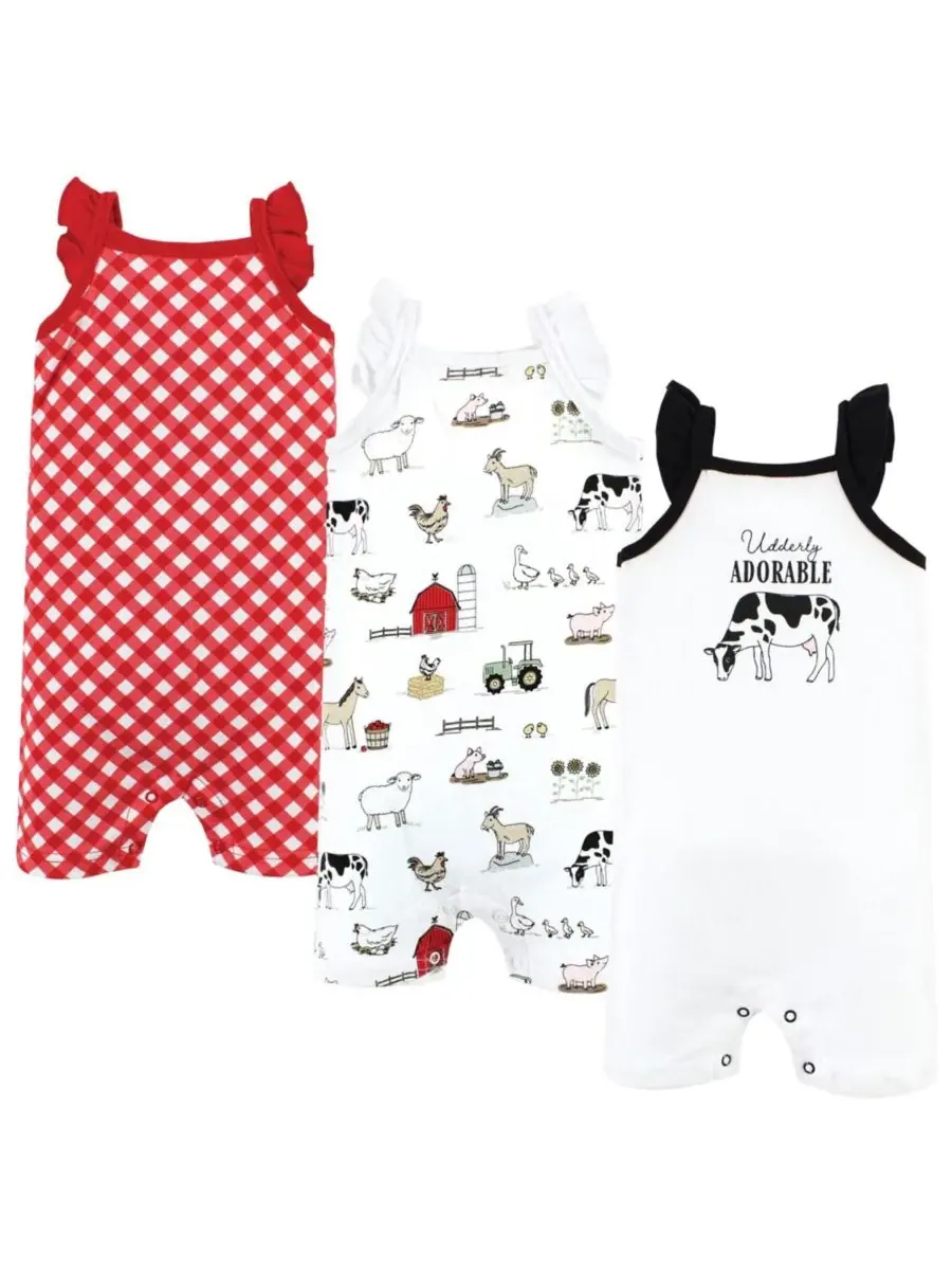 Хлопковые комбинезоны Hudson Baby, Udderly Adorable — изображение 1 из 1