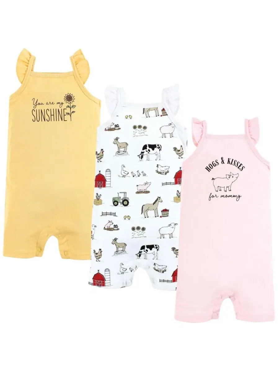 Хлопковые комбинезоны Hudson Baby, Hogs And Kisses — изображение 1 из 1