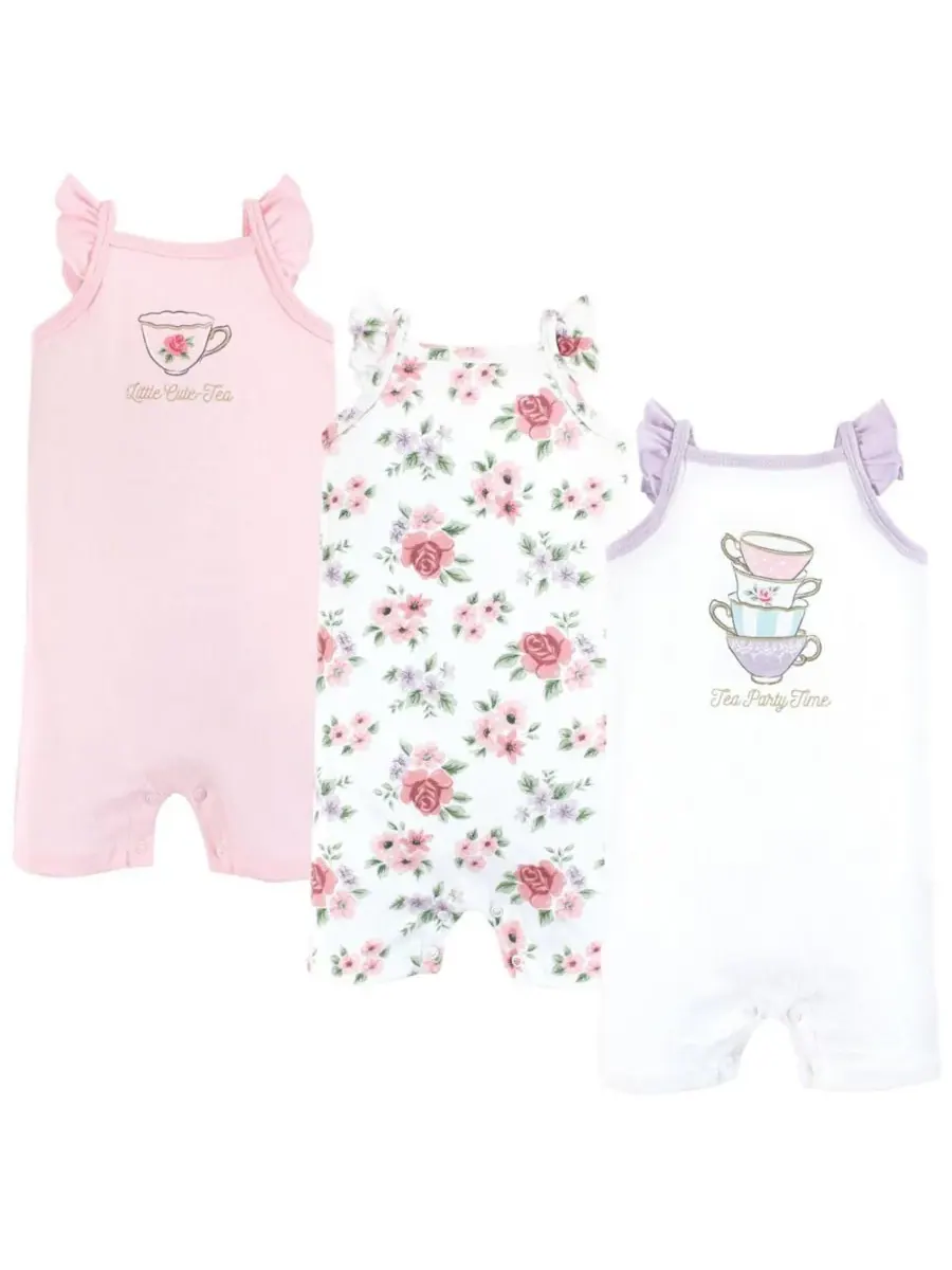 Хлопковые комбинезоны Hudson Baby, Tea Party — изображение 1 из 1