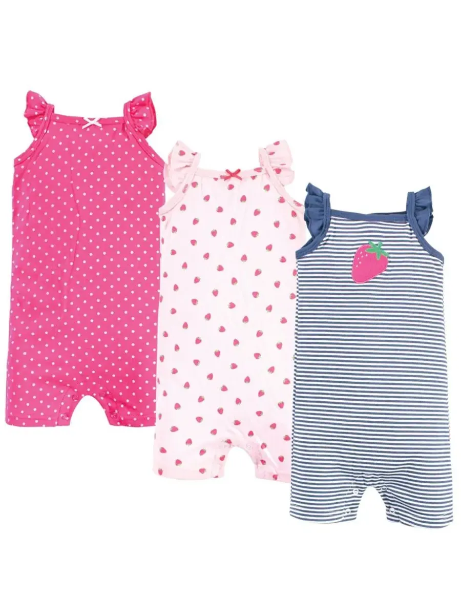 Хлопковые комбинезоны Hudson Baby — изображение 1 из 5, розовый