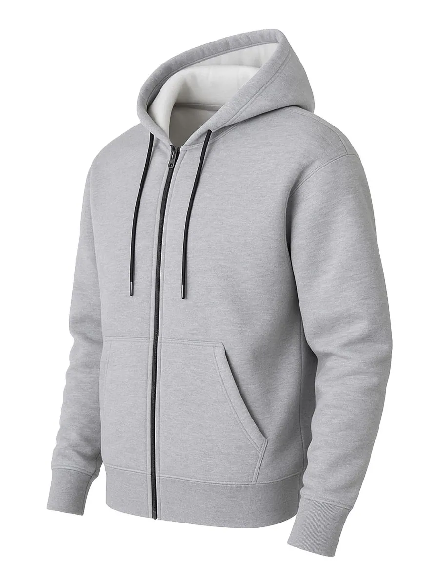 Мужская толстовка на молнии из сверхплотного флиса Blue Ice — изображение 1 из 3, серый