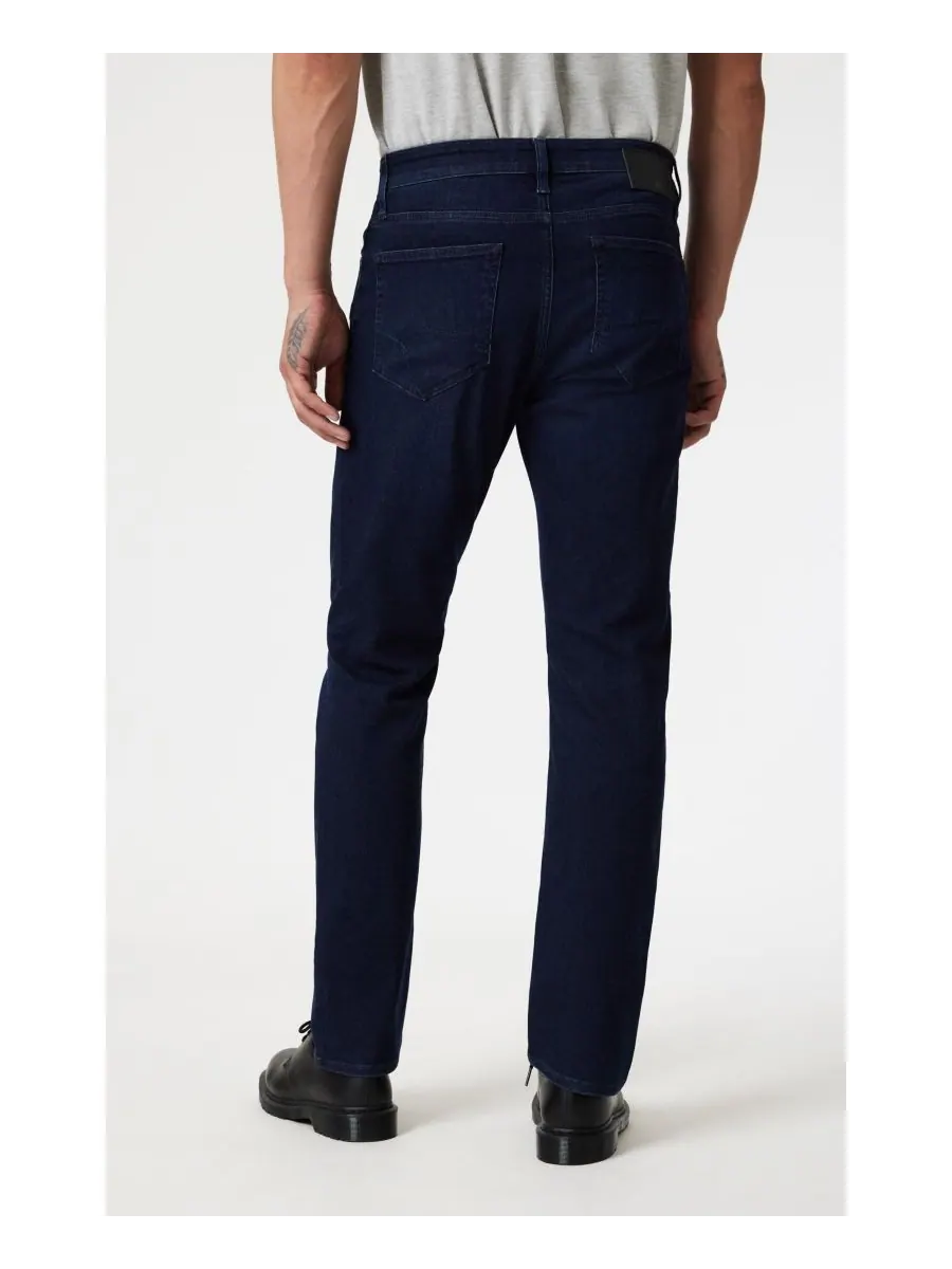 Мужские прямые брюки Mavi Zach Straight Leg, цвет Ink Brushed Supermove Mavi Jeans — изображение 3 из 6