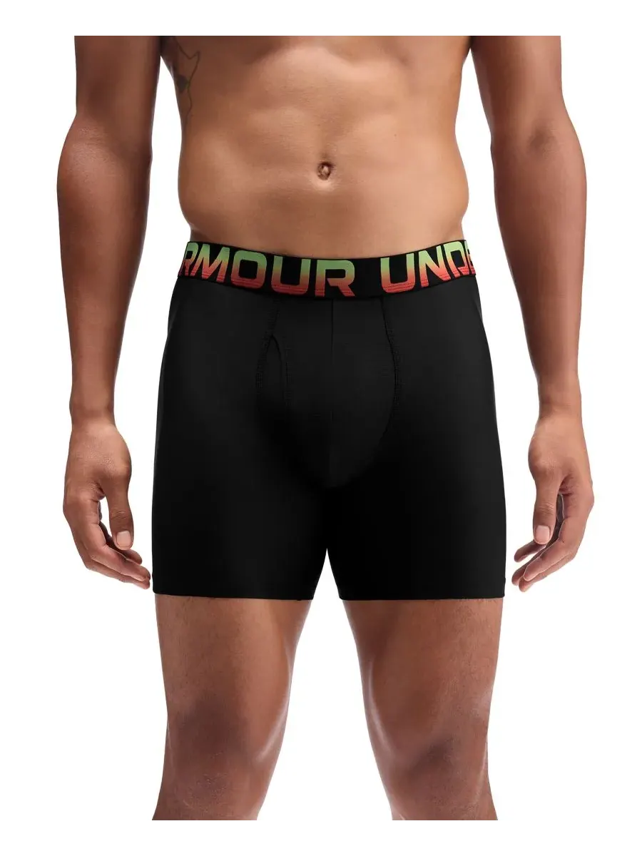 Мужские боксерские трусы Boxerjock Performance Tech Novelty, комплект из 3 штук Under Armour — изображение 2 из 5, черный
