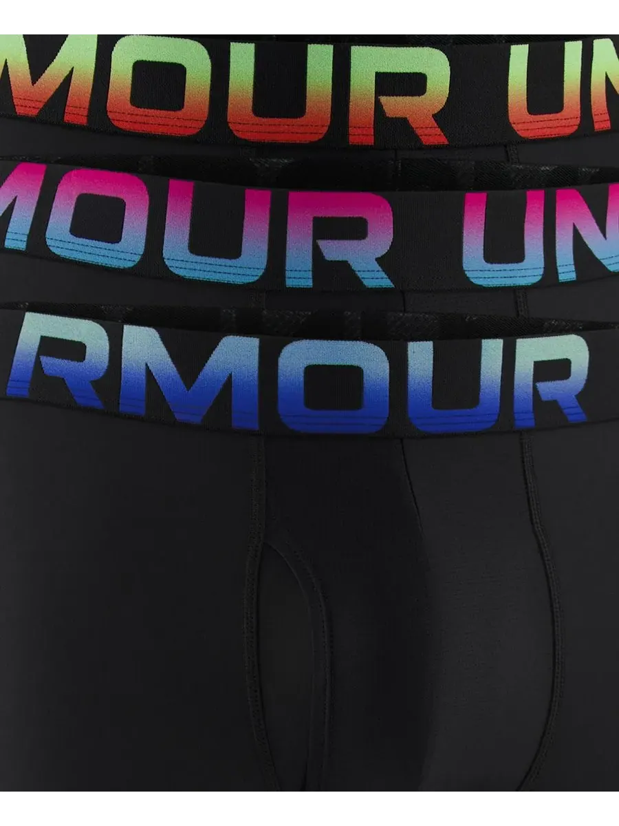Мужские боксерские трусы Boxerjock Performance Tech Novelty, комплект из 3 штук Under Armour — изображение 5 из 5, черный