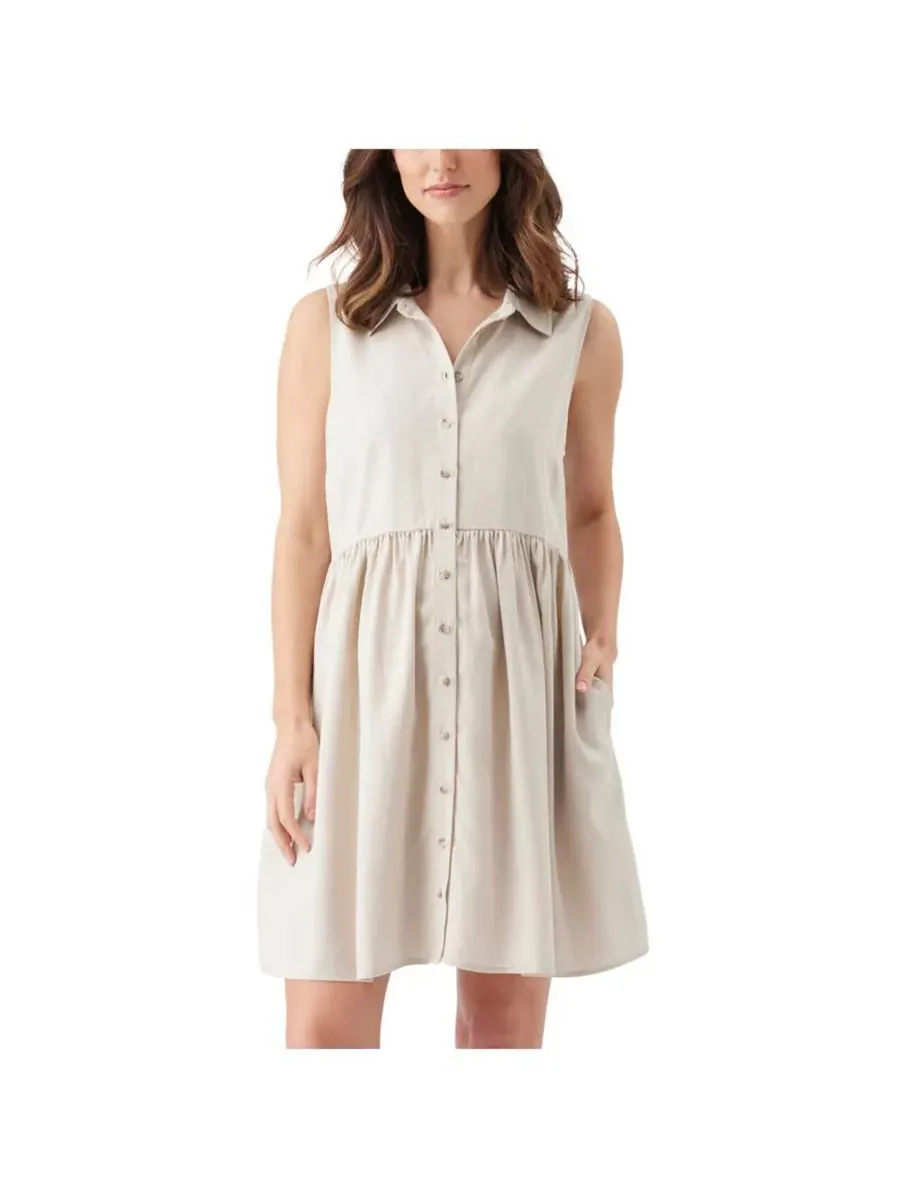 Ripe Maternity Платье для беременных Chloe из тенсела — изображение 1 из 7, бежевый