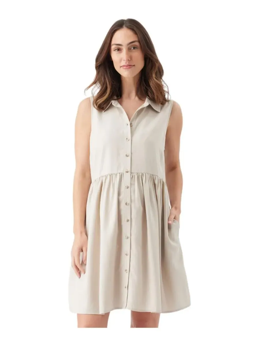 Ripe Maternity Платье для беременных Chloe из тенсела — изображение 3 из 7, бежевый