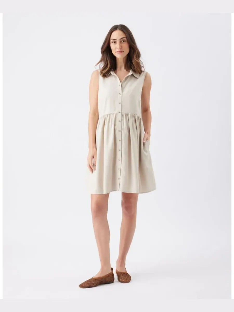 Ripe Maternity Платье для беременных Chloe из тенсела — изображение 6 из 7, бежевый