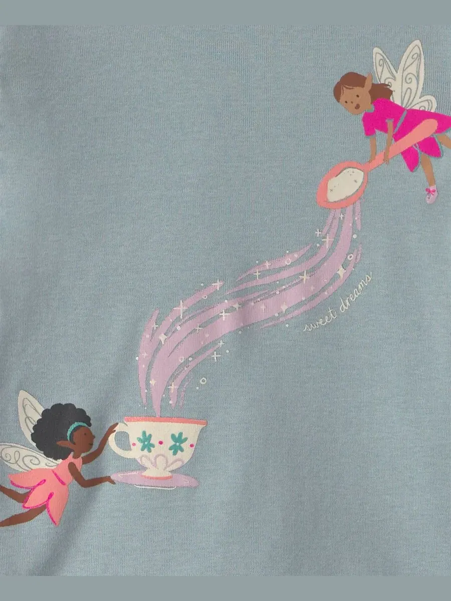 Комплект пижам Fairy Long-Sleeve Carter's — изображение 2 из 5, синий/кремовый