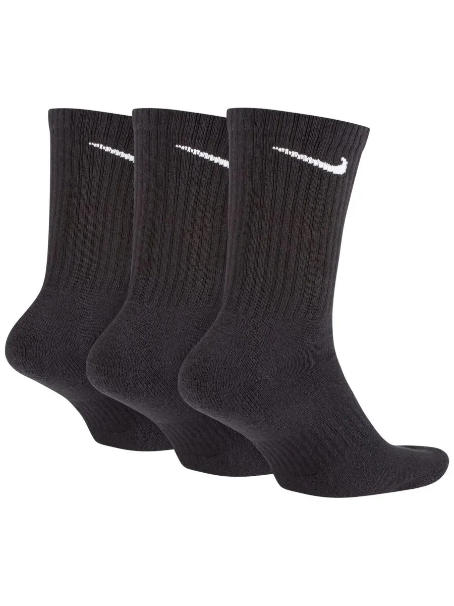 Мужские повседневные носки средней высоты, комплект из 3 пар Nike — изображение 2 из 5, черный/белый